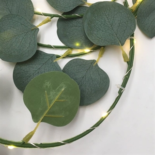 LED lyskæde med eukalyptus blade - 3m eller 5m